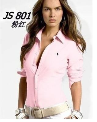 Cheap Women's Ralph Lauren long sleeve dress shirts in sold color wholesale No. 816